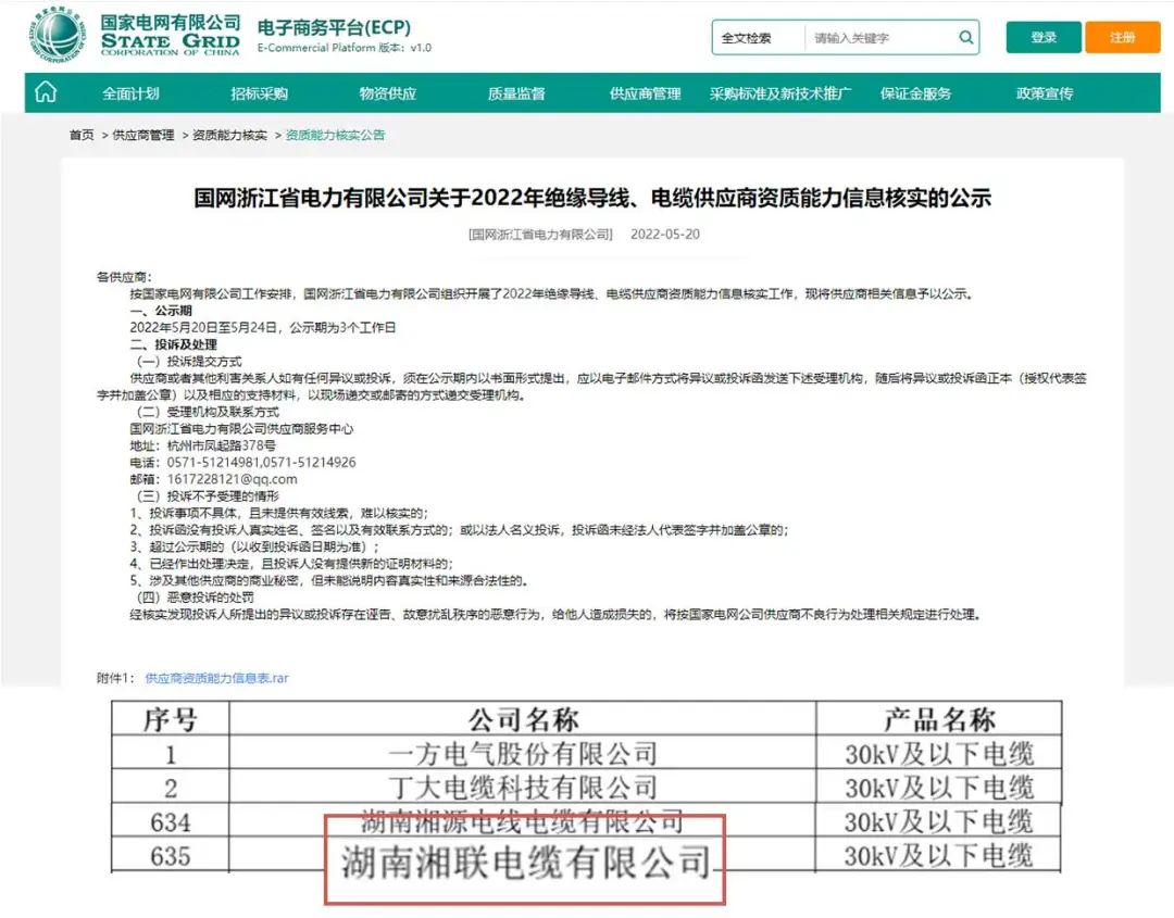 喜訊 | 湘聯(lián)電纜順利通過(guò)國(guó)家電網(wǎng)“供應(yīng)商資質(zhì)能力”審核！